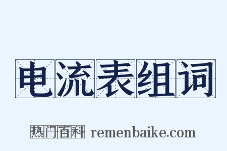 电流表组词是什么意思的图片